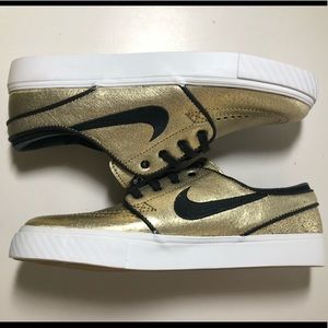 Nike SB Zoom Stefan Janoski Gold Black Size 7